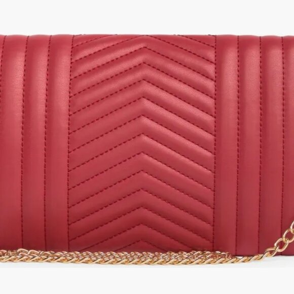 Badgley Mischka NWT Chevron Quilted Crossbody Bag - Picture 5 of 7